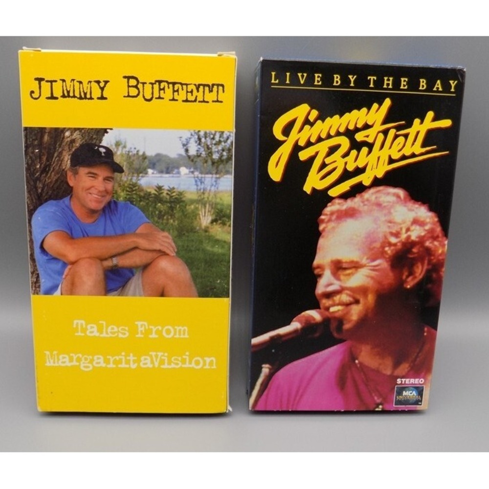 2 Jimmy Buffett VHS Live Concert By The Bay & Tales From MargaritaVision